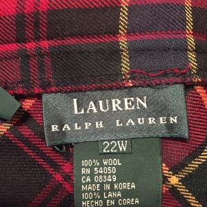 Ralph Lauren Plaid  skirt.